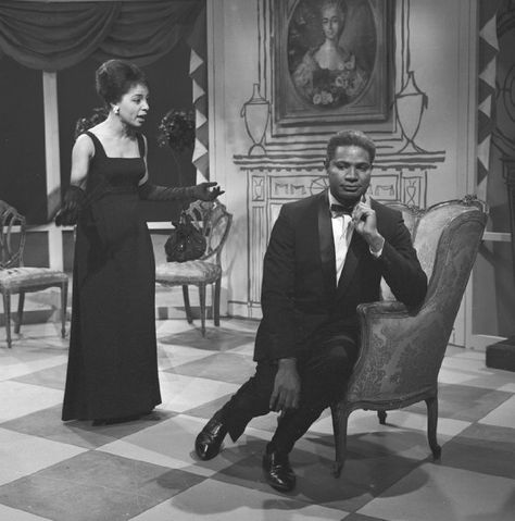 STAGE 2, (aka STAGE TWO) featuring Ruby Dee and Ossie Davis. Image dated March 9, 1964. Ossie Davis And Ruby Dee, Ossie Davis, Ruby Dee, Black Heroes, Black Photos, Black Kings, Black Glamour, Black Actresses, Vintage Black Glamour