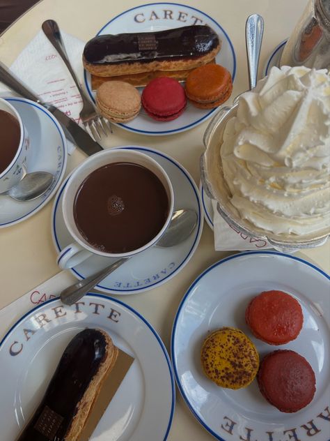 #paris #france #bakery #cafe #macarons #hotchocolaterecipe #eclair #french Paris Eclairs, France Bakery, French Bakery, Paris Cafe, Hot Chocolate Recipes, Bakery Cafe, Eclairs, Lyon, Macarons