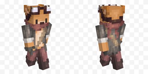 Skin Mine, Minecraft Steampunk, Minecraft Skins Aesthetic, Mc Skins, Evil Girl, Fox Animal, Minecraft Characters, Ninja Girl, Minecraft Construction