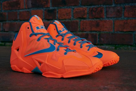 Nike LeBron XI "Atomic Orange" Lebron 11, Lebron James Shoes, Workout Clothes Cheap, Mode Shoes, Lebron Shoes, Creative Shoes, Shoe Gallery, Orange Shoes, Nike Lebron