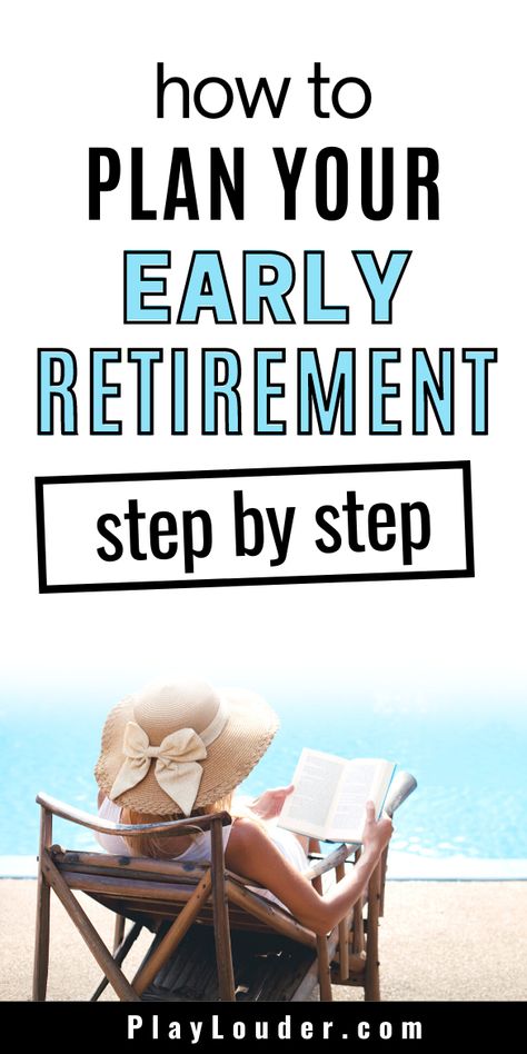 Want to reach financial independence and retire early, but haven't started budgeting or saving money yet(enough to retire?). Check out this post to learn how to plan your early retirement step by step, so you can reach FIRE and retire young now! Retire Early Tips, How To Prepare For Retirement, Early Retirement Planning, Retirement Planning Finance, Social Security Benefits Retirement, How To Retire Early, Retirement Finances, Retired Life, Budgeting Ideas