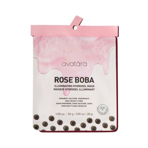 A delicious treat for skin! This cooling 2-piece sheet mask, inspired by our favorite boba teas, combines gentle brightening botanicals and nourishing moisturizers to enhance radiance for a healthy glow. Formulated with Rose Flower Extract to visibly brighten discolorations while boosting the skin's defense, and niacinamide, which helps improve uneven skin tone while easing visible redness. Boost your barrier with boba! Aesthetic Face Mask, Skin Masks, Sephora Face Mask, Target Shop, Gel Face Mask, Face Mask Aesthetic, Cute Face Masks, Real Rose Petals, Travel Skincare