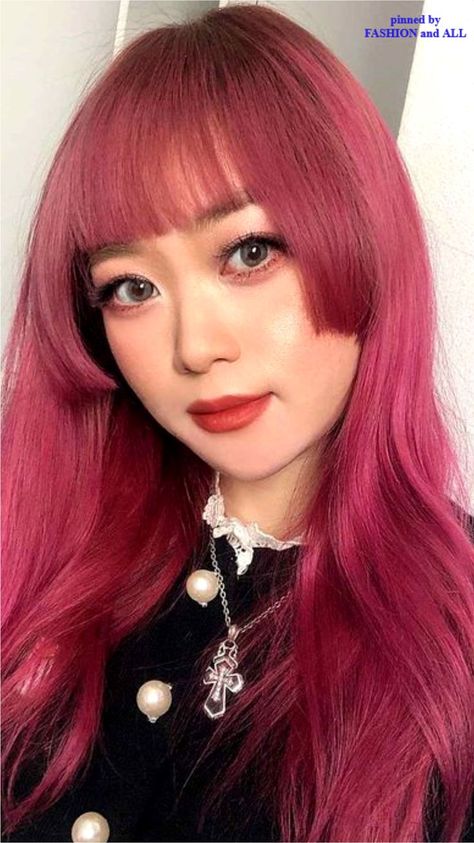 Hime Cut Round Face, Hime Haircut No Bangs, Pink Hime Haircut, Hime Haircut Without Bangs, Hime Hairstyle, Hime Haircut Long No Bangs, Hime Haircut, Japanese Haircut, Haircut Ideas Trendy