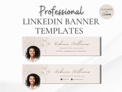 Professional LinkedIn Banners Customizable in Canva, Personalized Header Template for Working Professionals LinkedIn Profile Linkedin Banner Images, Linkedin Cover Photo, Linkedin Profile Photo, Header Template, Linkedin Cover, Linkedin Business, Linkedin Profile Picture, Linkedin Background, Linkedin Banner