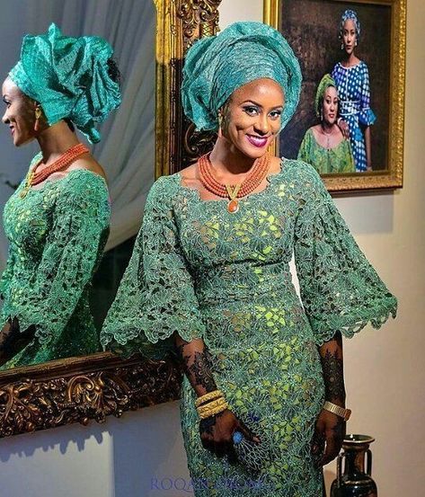 Aso Ebi Styles for You – Svelte Magazine Nigerian Lace Blouses, Wedding Makeover, Aso Ebi Lace Styles, Lace Blouses, African Lace Styles, Style Africain, African Fashion Designers, Christmas Shoot, African Dresses Modern