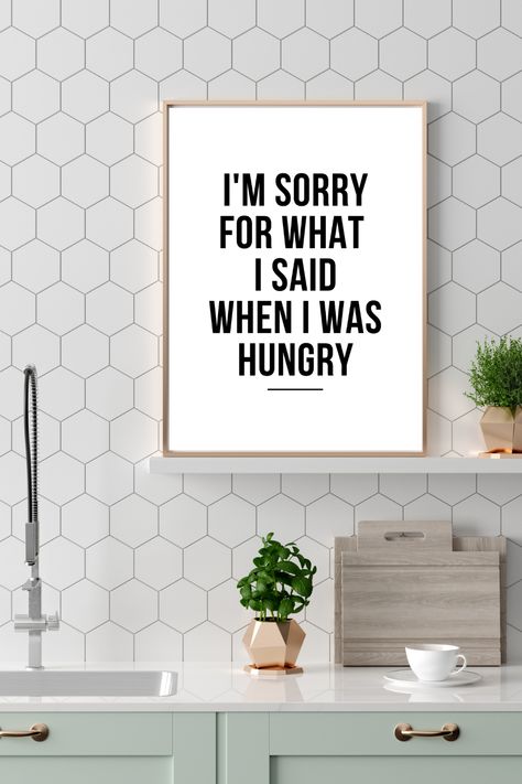 This Funny Kitchen or Dining Room Printable Art is available from Dreamy Fox Studio on Etsy as an Instant Download. Decorate your kitchen in an easy way - download art, print, frame, hang and enjoy! Pantry Wall Art, Dining Room Quotes, Kitchen Wall Art Diy, Light Green Kitchen, Room Decor Funny, Linocut Ideas, Kitchen Quotes Funny, Kitchen Vibes, Frame Kitchen