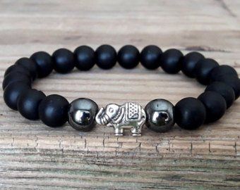 Arm Cuff Bracelet, Rings Wire, Silver Elephant, Elephant Bracelet, Silver Elephants, Hematite Bracelet, Wood Bracelet, Energy Bracelets, Crystal Healing Stones