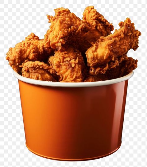 Fried Chicken Bucket, Fried Chicken Wing, Chicken Bucket, Chicken Png, Fried Chicken Wings, Chicken Food, Chicken Wing, Food Poster Design, Chicken Legs