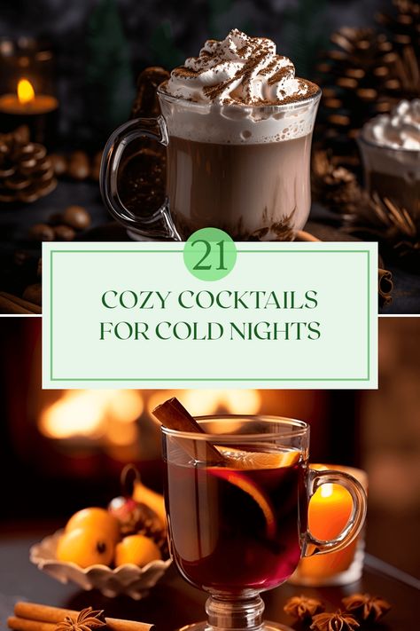 Warm up your winter gatherings with our collection of 21 cozy cocktails that are perfect for chilly evenings. From creamy Spiked Hot Chocolate to comforting Mulled Wine, each recipe is designed to bring warmth and cheer. Enjoy classics like Irish Coffee, Hot Buttered Rum, and the timeless Hot Toddy, alongside intriguing flavors like Glogg and Dog's Nose Irish Hot Toddy Recipe, Hot Coffee Liquor Drinks, Best Hot Toddy Recipe, Hot Drinks Recipes Alcohol, Hot Boozy Drinks Winter Cocktails, Hot Cocktails Alcohol, Winter Coffee Drinks Recipes, Warm Christmas Cocktails, Hot Chocolate Cocktails