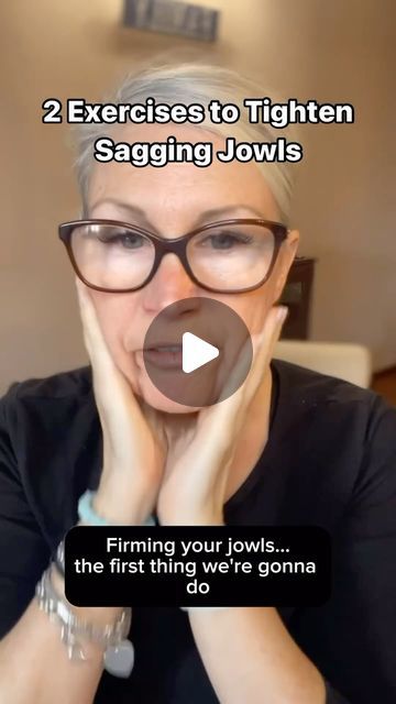 Liz Wadden | Anti-Aging Enthusiast on Instagram: "Want to Reduce Sagging Jowls?   Comment “COURSE” for more info and read this 👇🏼  Did you know that incorporating daily face yoga exercises into your routine can work wonders in combating sagging jowls?   Because Face Yoga:  🌺exercises tone and tighten facial and neck muscles, creating a natural facelift effect and reducing sagging jowls for a youthful appearance.  🌺exercises boost blood flow, delivering nutrients and oxygen to the skin, stimulating collagen production, and enhancing skin elasticity for firmer, lifted jowls.  🌺is targeted exercises for facial muscles. Face yoga strengthens jowl muscles, lifting and tightening them gradually, like a workout routine for your face!  🌺not only enhances physical appearance but also mental w How To Strengthen Neck Muscles, Neck And Jowl Exercises, Sagging Face Exercise, Face Exercises For Jowls, How To Tighten Saggy Jowls, Saggy Jowls Exercise, Sagging Jowls Face Yoga, Exercise For Jowls, Facial Yoga For Jowls