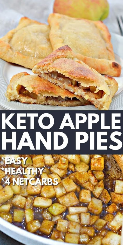 Keto Fried Apple Pies, Keto Apple Pie Filling Recipe, Keto Friendly Apple Dumplings, Low Carb Hand Pies, Keto Apple Fritters Recipe Easy, Keto Apple Pie Bars, Keto Hand Pies Recipes, Keto Apple Turnover, Apple Keto Recipes