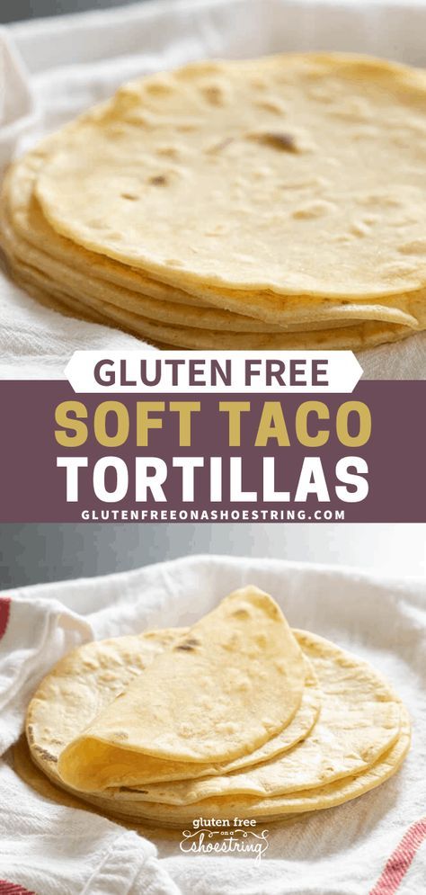 These gluten free soft taco tortillas are thinner and more flexible, but still have the flavor and aroma of corn tortillas. The best of both worlds! Pain Sans Gluten, Gluten Free Tortillas, Gluten Free Recipes Bread, More Flexible, Gluten Free Living, Soft Tacos, Homemade Gluten Free, Gluten Free Dairy Free Recipes, Gluten Free Eating