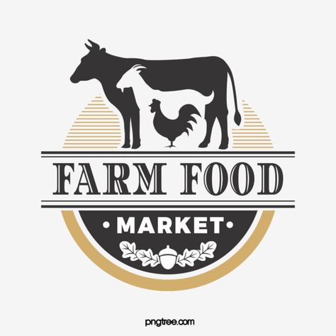 Meat Logo Design, Farm Logo Ideas, Farm Logos, Hologram Colors, Farm Logo Design, Market Logo, Cow Logo, Meat Shop, Web Design Marketing