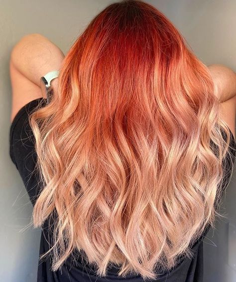 Red Blonde Ombre Hair, Blonde Ombré, Pulp Riot Hair Color, Split Dyed Hair, Dyed Hair Blue, Pulp Riot Hair, Red To Blonde, Pulp Riot, Alternative Hair