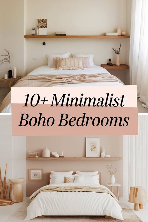 10 Minimalist Boho Bedrooms That'll Make You Swoon

Explore these dreamy minimalist boho bedrooms that will steal your heart! With cozy textures natural colors and simple decor these spaces feel warm and inviting. Perfect for relaxation these designs showcase plants woven textiles and soft lighting. Find inspiration to create your own peaceful retreat filled with style and comfort! https://fabricerie.com/minimalist-boho-bedrooms Cheap Minimalist Bedroom, Scandi Boho Bedroom, Boho Scandinavian Bedroom, Scandi Bedroom Ideas, Boho Minimal Bedroom, Minimalist Boho Bedrooms, Boho Minimalist Bedroom, Boho Minimalist Home, Bedroom Minimal