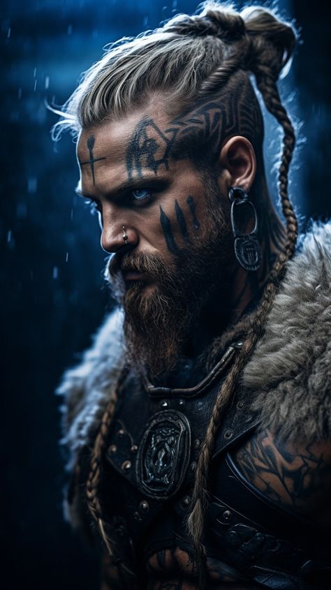 Viking Warrior Men, Viking Character, Abstract Art Images, Viking Dress, Viking Men, Viking Life, Tattoo Inspiration Men, Drawing People Faces, Cute Fantasy Creatures