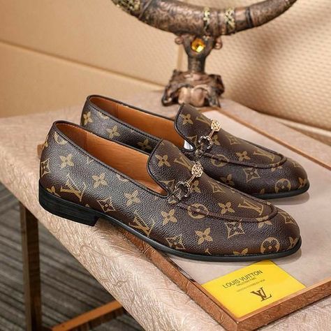 Louis Vuitton shoes Nice Shoes For Men, Lv Loafers, Louis Vuitton Loafers, Best Sandals For Men, Lv Men Shoes, Payroll Checks, Gucci Fabric, Alligator Dress Shoes, Loafer Shoes For Men