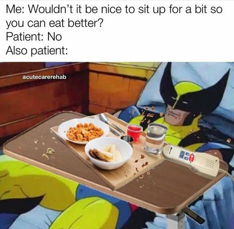 Hospital Memes, Healthcare Memes, Dietary Aide, Cna Humor, Night Shift Humor, Hospital Humor, Gym Memes Funny, Medical Memes, Nursing Fun