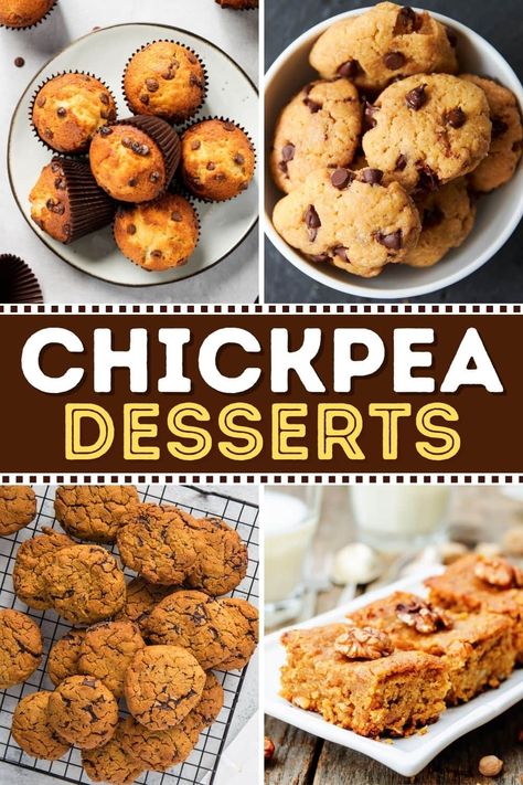 These chickpea desserts are so decadent that you’ll never guess they’re good for you. Well, they’re healthier than your average sweet treat anyway! Healthy Chick Pea Dessert, Chick Pea Dessert, Chickpea Dessert Recipes, Chickpea Desserts, Chickpea Dessert, Healthy Strawberry Cake, Perfect Vanilla Cake, Meal Train, Desserts With Chocolate Chips