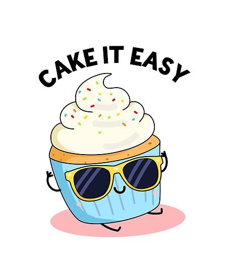 Food Pun, Easy Food, A Cartoon, The Words, Puns, Cupcake, Sunglasses, Cake, Funny