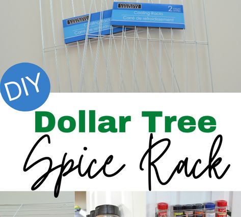 Diy Spice Rack Ideas Countertop, Diy Hanging Spice Rack Ideas, Seasoning Rack Ideas, Dollar Tree Spice Organization, Diy Spice Rack Ideas Inside Cabinets, Diy Spice Rack Ideas, Diy Spice Storage, Spice Rack Ideas, Organize Spices