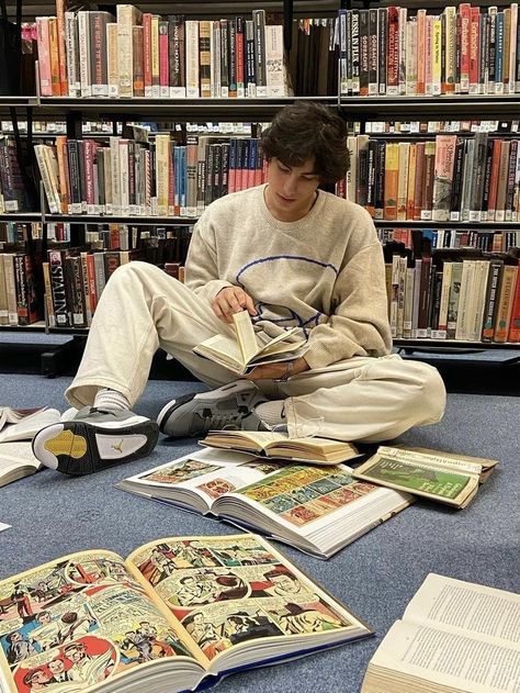 Nick Stark - The Do-Over Study Guy Aesthetic, Nerdy Boy Aesthetic, Wes Bennett, Library Aesthetic, Smart Boy, Dream Boyfriend, Doodle Ideas, Pose References, Aesthetic Boys