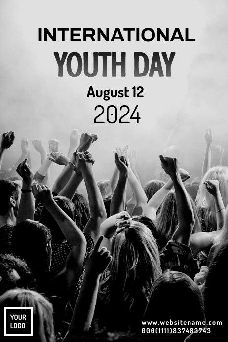 International Youth Day Poster International Youth Day Poster, Youth Day Poster, International Youth Day, Kindle Book Cover, Youth Day, Concept Map, Etsy Banner, Campaign Posters, Blog Header