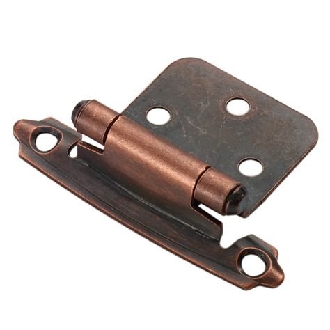 Style Selections 2-Pack 2-3/4-in x 1-3/4-in Aged Bronze Self-Closing Flush Cabinet Hinges at Lowes.com Cupboard Door Hinges, Overlay Cabinet Hinges, Rv Cabinets, Invisible Hinges, Self Closing Hinges, Bronze Cabinet, Kitchen Refresh, Hinges For Cabinets, Cabinet Hinges