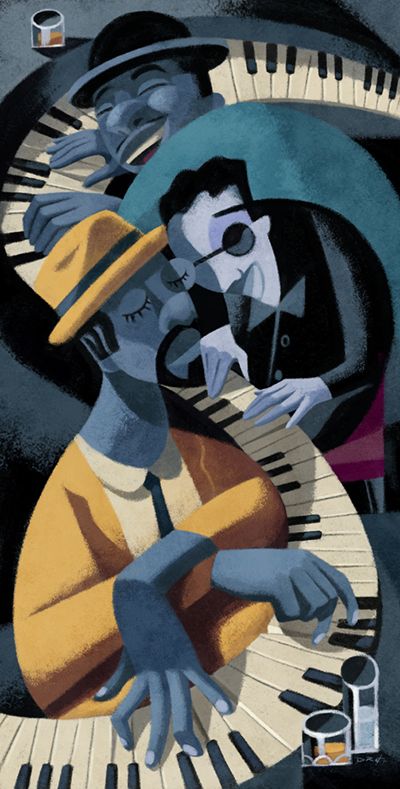 Jazz Noir Aesthetic, Jazz Art Abstract, Jazz Wallpaper Iphone, Jazz Art Vintage, Jazz Wallpaper, Jazz Illustration, Piano Artwork, Piano Illustration, Jazz Artwork