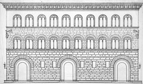 Palazzo Medici Riccardi Palazzo Medici Riccardi, Medici Family, Classical Greece, Building Drawing, Architecture History, Cityscape Art, Architectural Drawing, House Drawing, Front Elevation