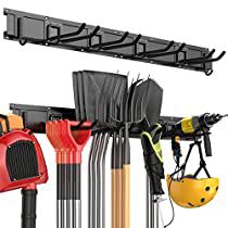 Garage Wall Organizer, Garage Organization Systems, Wall Mount Storage, Garden Tool Rack, Garage Storage Racks, Tool Hangers, Garage Tool Organization, Garden Tool Organization, Garage Storage Shelves