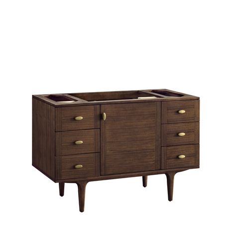 James Martin Furniture Amberly 47.9'' Single Bathroom Vanity Base Only | Perigold Bath Shower Room, Bamboo Organizer, Mom Bathroom, Ranch Renovation, Donner Lake, Flint Stone, Rectangular Bathroom Mirror, James Martin Vanity, Console Styling