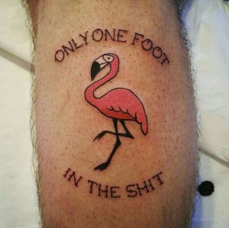 Flamingo Inspiration, Flamingo Tattoos, Moms Tattoo, Enough Tattoo, Small Tattoos For Women, Flamingo Tattoo, Watercolor Flamingo, Let's Flamingle, Funny Flamingo