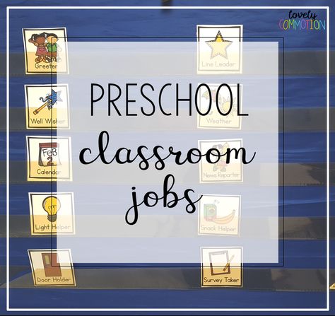 Preschool Activities Games, Preschool Classroom Organization, Preschool Jobs, Classroom Management Preschool, Prek Teacher, Prek Classroom, Job Chart, Preschool Resources, Preschool Class