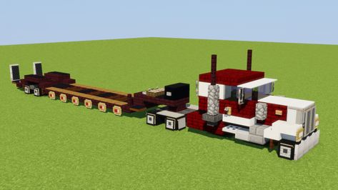 Truck Minecraft, Deco Minecraft, Minecraft Vehicles, Minecraft Earth, Truck House, Rumah Minecraft Sederhana, Heavy Haul, Minecraft City, Minecraft Map