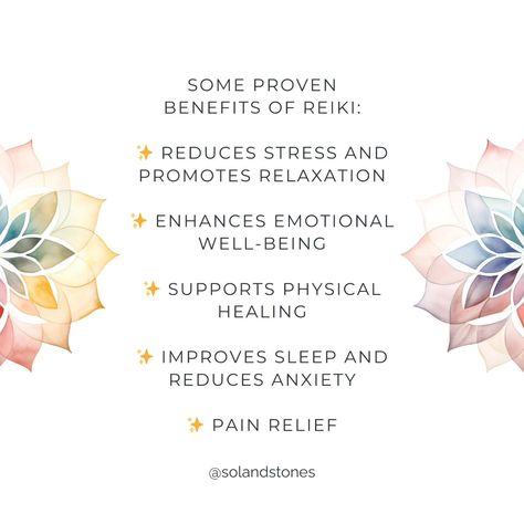 Discover the healing power of Reiki! 🌟 Swipe through to learn about the history, benefits, and how Reiki works to balance your energy and promote overall well-being. Ready to experience it for yourself? Comment "HEAL" to receive a link to book your Reiki Healing session ✨️ Follow us for more insights and book your session today! ✨ * * * @solandstones @solandstones @solandstones * * * #ReikiHealing #EnergyHealing #HolisticHealth #WellnessJourney #Reiki #ReikiHealing #EnergyHealing #Holistic... How Reiki Works, Just For Today Reiki, Benefits Of Reiki, Reiki Benefits, Reiki Session, Healing Session, Reiki Healer, Healing Spirituality, Reiki Symbols