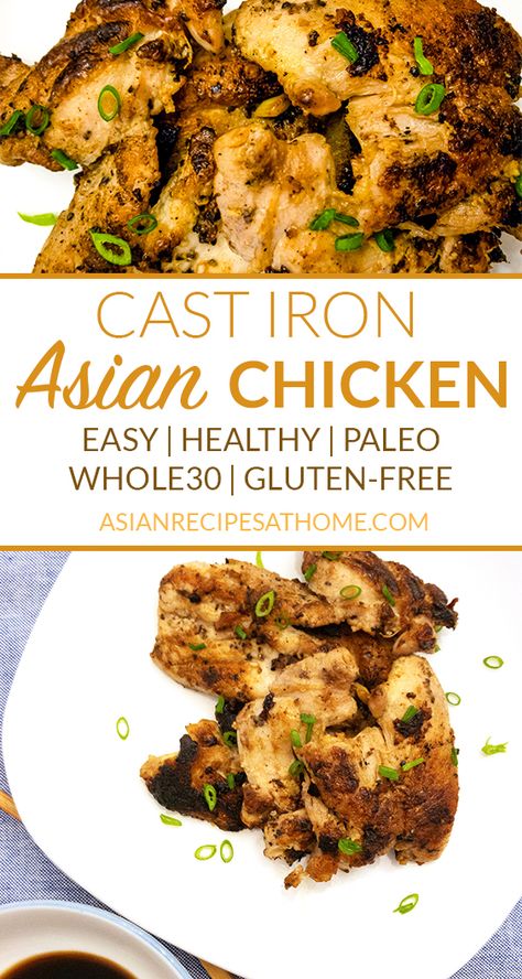 Paleo Asian Chicken Recipes, Asian Chicken Seasoning Recipes, Asian Seasoning Chicken, Asian Chicken Seasoning, Seasoned Chicken Thighs, Asian Chicken Thighs, Dutch Oven Recipes Cast Iron, Keto Savory, Chicken Thigh Recipe