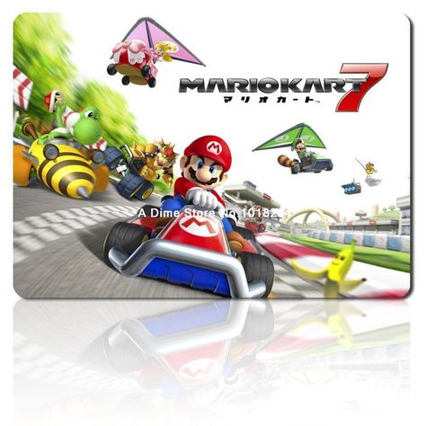 Super Mario mouse pad hot sales cheapest mousepad laptop cute mouse pad gear notbook computer gaming mouse pad gamer play mats Mario Kart 7, Nintendo Mario Kart, Video Game Poster, Super Mario Kart, Cute Mouse Pad, Video Game Posters, Key Art, Game Poster, Keys Art