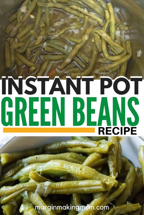 Insta Pot Green Beans Recipe, Ninja Foodie Green Beans, Green Beans In The Instant Pot, Instant Pot Frozen Green Bean Recipes, Pressure Cooked Green Beans, Ip Green Beans, Cooking Fresh Green Beans In Instant Pot, Instapot Fresh Green Beans Recipe, Green Beans Instant Pot Fresh