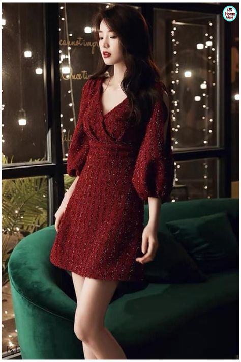 Bday Dresses For Teens, Party Frocks For Women, Half Frock, Simple Party Dress, Frock For Women, Modest Dresses Casual, Elegant Dresses Classy, Korean Fashion Dress, Casual Day Outfits