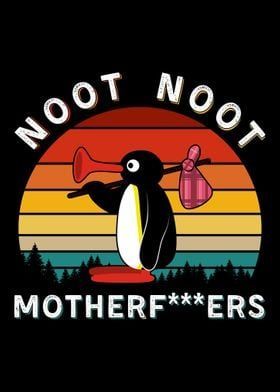 Metal Poster Displate "Noot Noot Pingu" #CuteStickers Noot Noot Pingu, Photowall Ideas, Noot Noot, Bape Shark, Penguins Funny, Popular Artists, Funny Pins, Colorful Hoodies, Really Funny