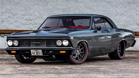 1967 Chevelle, Pro Touring Cars, 1966 Chevelle, Murdered Out, Classic Car Restoration, Gm Car, Classic Hot Rod, Crate Engines, Chevy Muscle Cars