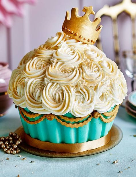 Our goodness gracious giant cupcake takes the crown for the most royal looking illusion cake around