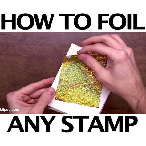 Stamping Scrapbooking Ideas, Foiling With Laminator, Deco Foil Projects, Foil Birthday Cards, Crafts With Stamps, Foiled Cards Ideas, Laminator Crafts For Kids, Foil Cards Ideas, Foil Transfer Art