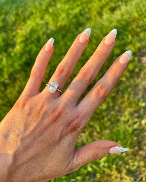 Featured Style: Founder's Collection RoyalT Oval Solitaire Engagement Ring HT2672OV My ring deserved its own moment ❤️ matthaysley22 did so good 🥹 Literally the engagement ring of my dreams! I’ll post the rest of our engagement pictures tomorrow 🥰 #engaged #engagementring #engagementphotos #engagement #fiance #fiancé #diamondring #diamond #diamonds #ring #rings #wedding #weddinginspiration #weddingnails #aesthetic Fiance Ring, Ring Aesthetic, Tacori Engagement Rings, Oval Solitaire Engagement Ring, Solitaire Diamond Engagement Ring, Diamonds Ring, Solitaire Diamond, Rings Wedding, Diamond Solitaire Engagement Ring