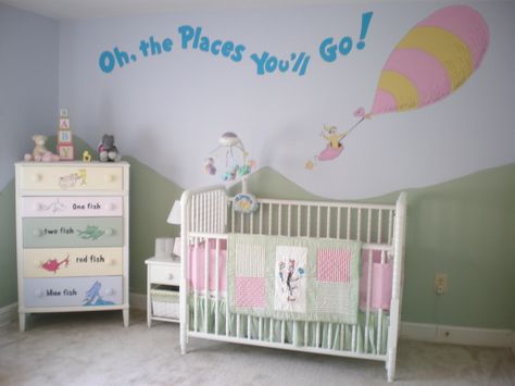 For our next nursery (Lord help us) I want to do a Dr. Suess "Oh, the Places You'll Go!" inspired theme. Dr Suess Nursery, Dr Suess Baby, Dr Seuss Nursery, Dr. Seuss, Servant Leadership, Baby Nursery Themes, Trendy Baby Nursery, Leader In Me, Dr Suess