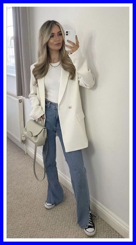 Outfit Blazer Blanc, Networking Event Outfit, Corporate Attire Women, Event Outfit Ideas, Networking Outfit, Corporate Baddie, Classy Business Outfits, Chic Business Casual, Business Attire Women