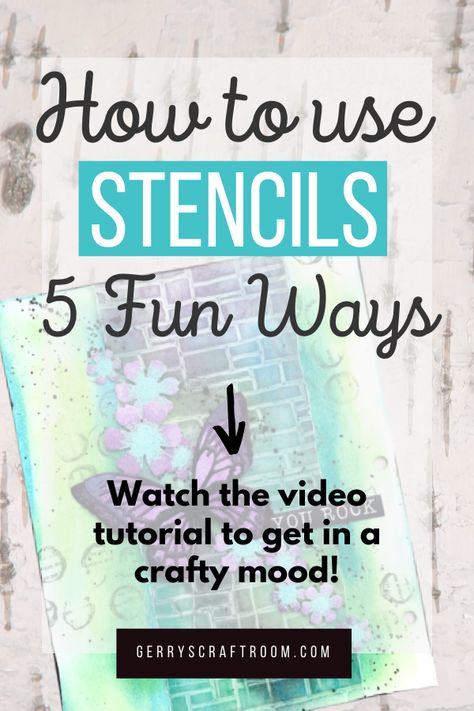 Video Techniques, Texture Plates, Stencil Cards, Crafting Room, Stencils Tutorials, Using Stencils, Layering Stencils, Stamp Ideas, Creative Soul