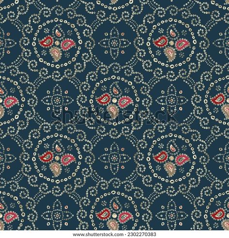 Seamless Beautiful Allover Bandhani Pattern Stock Illustration 2302270383 | Shutterstock Bandhani Pattern Motif Design, Bandhani Allover Pattern, Bandhani Pattern Design, Bandhani Pattern, Digital Borders Design, Floral Prints Art, Prints Art, Digital Flowers, Men's Wear