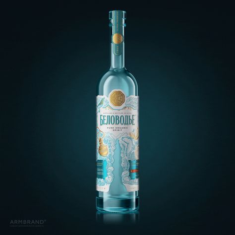 Vodka Packaging Design, Design Produk, Vodka Packaging, Russian Vodka, Organic Packaging, Packaging Bottle, Gin Brands, Premium Vodka, Tequila Bottles